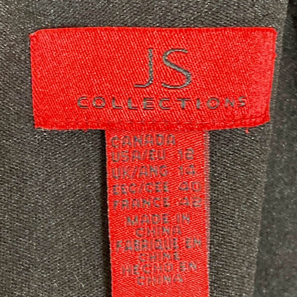 JS Collection NWT formal black evening gown S:12 - Picture 2 of 11